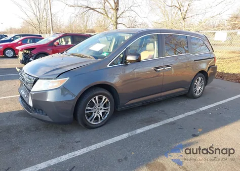 2013 Honda Odyssey Ex-L from USA, damaged, VIN 5FNRL5H62DB029267